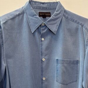 Martin Gordon Light Blue Casual Button Down Shirt